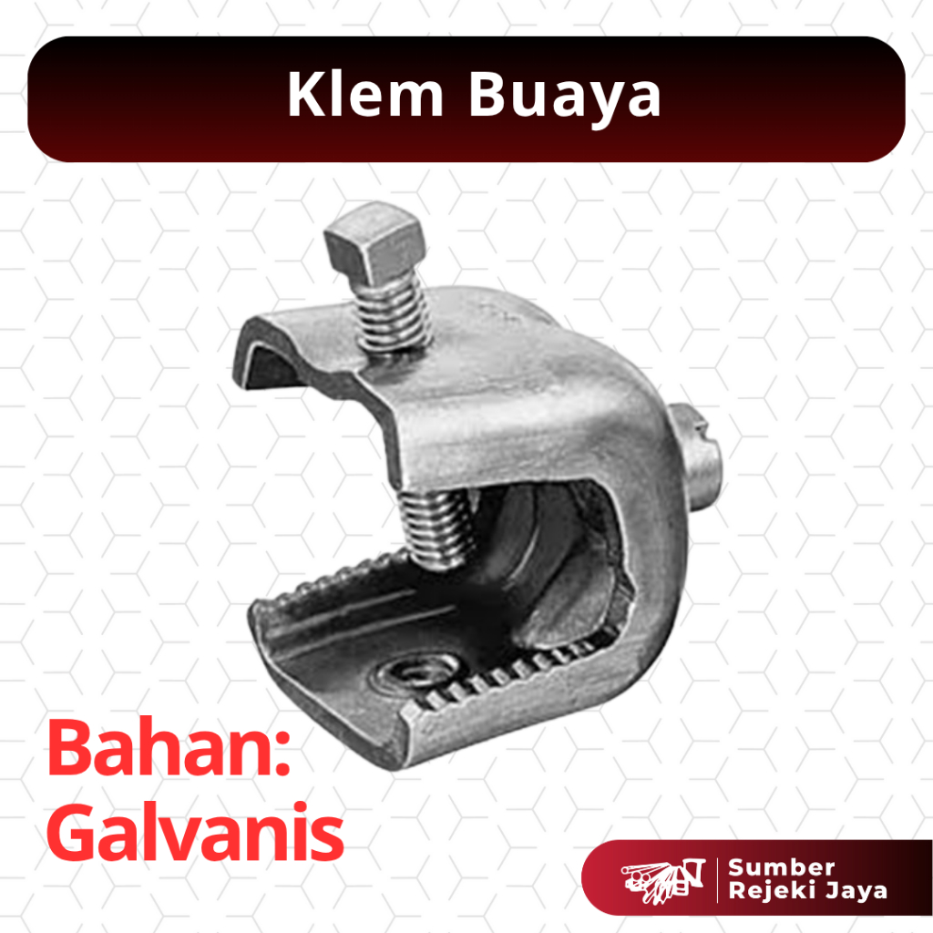 Klem buaya galvanis (termasuk baut) | Stainless Steel