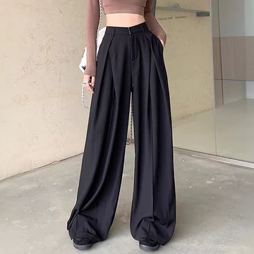 GDTIMA Celana Kulot Wanita Highwaist Casual Celana Panjang Pants