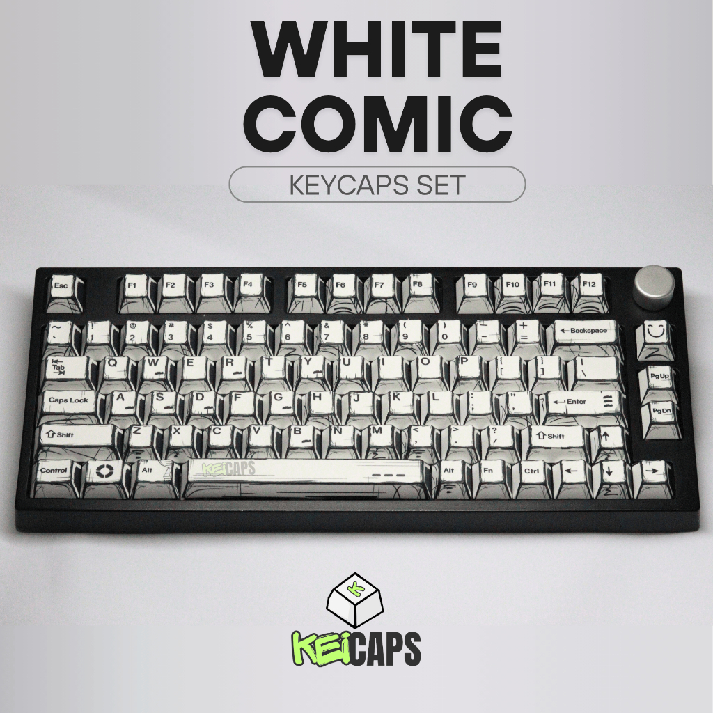 Jual Komik Keycaps Gaya Comic 137 Tombol PBT Cherry Profile untuk ...