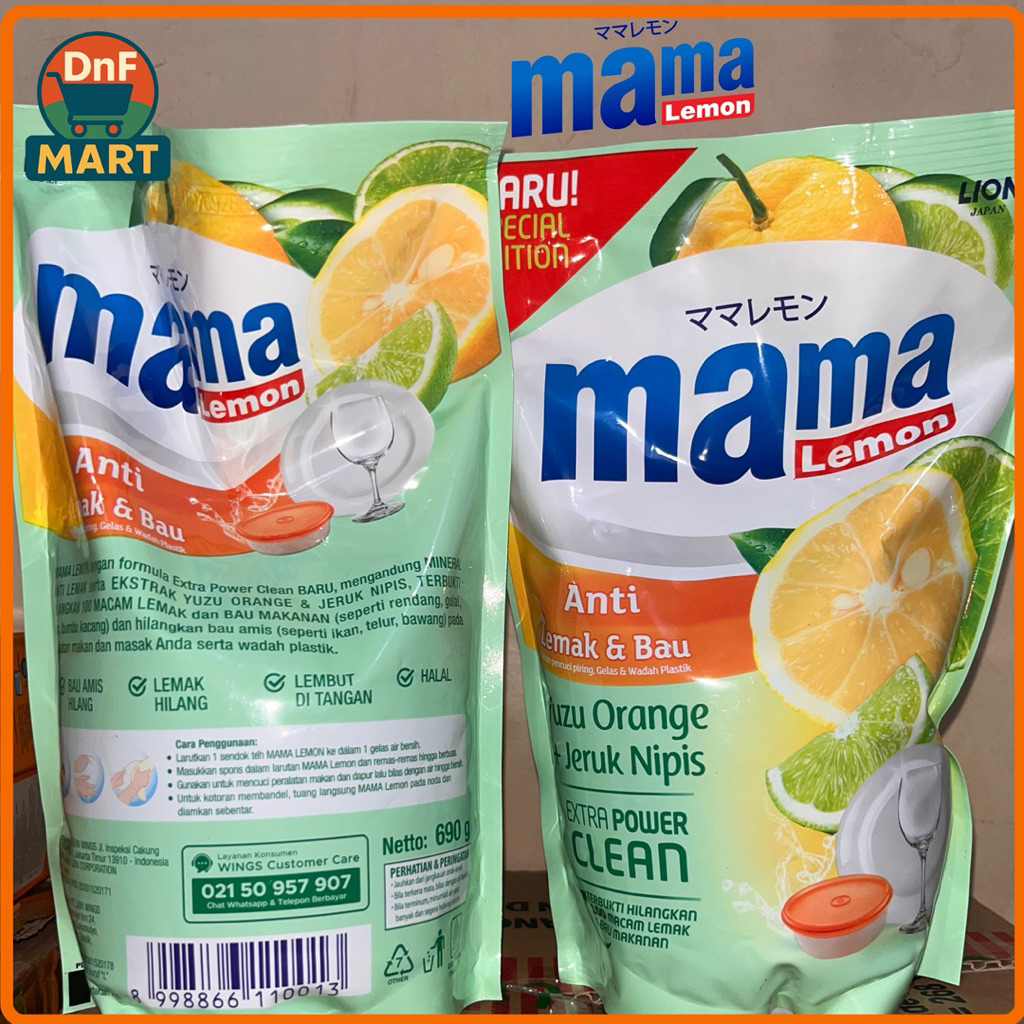 Jual DnF_Mart Mama Lemon Yuzu Pouch 690 ml | Shopee Indonesia