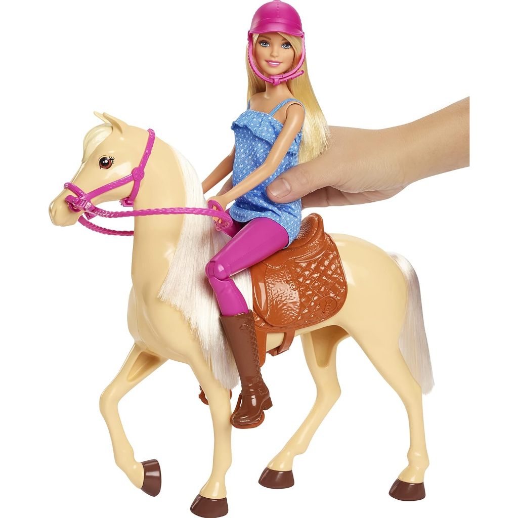 Jual Barbie Playet with Blonde Fashion Doll in Riding Outfit & Light ...