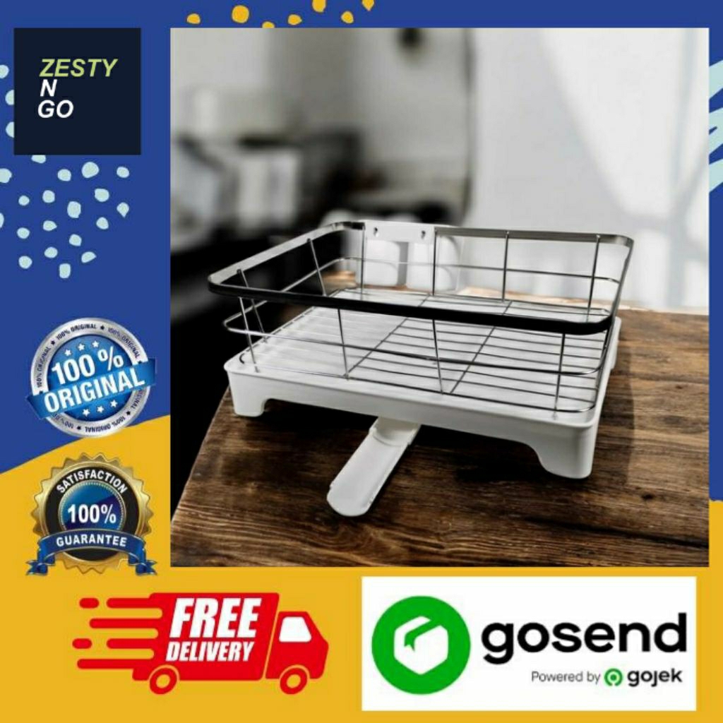 Jual Chosmo Rak Piring Dapur Kitchen Storage Drying Rack Single Layer ...