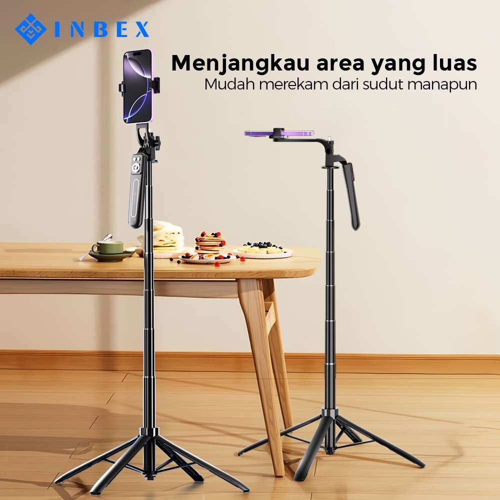 Jual INBEX QT175 Tripod 1.8m Bluetooth remote konten kreator Tripod ...
