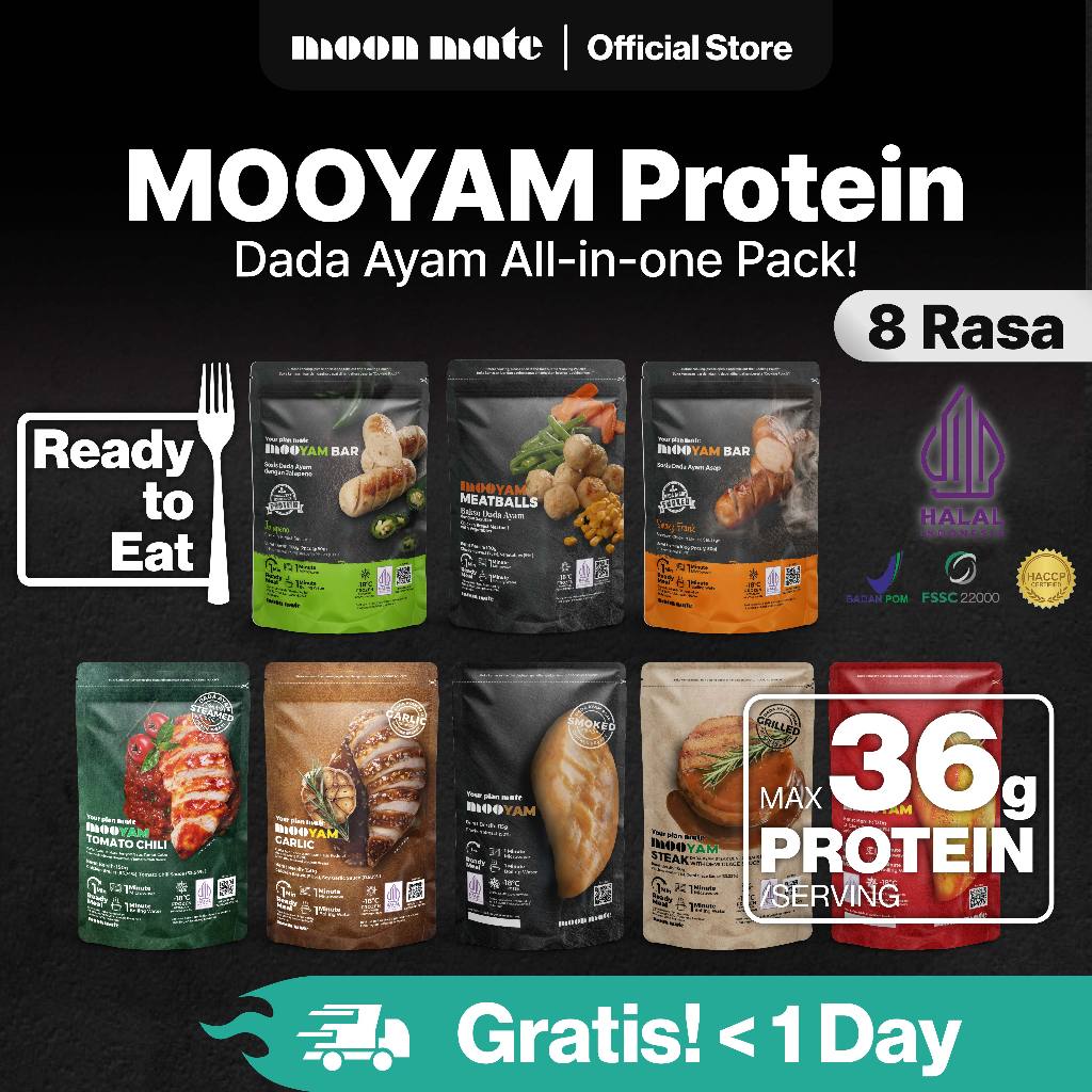 Jual Moon Mate | Dada Ayam MOOYAM Mix All Flavor - High Protein ...