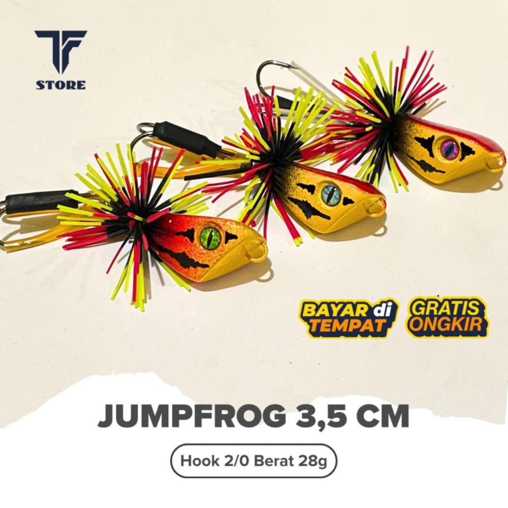 Jual JUMPFROG TRIANGLE 3,5CM UMPAN CASTING | Shopee Indonesia