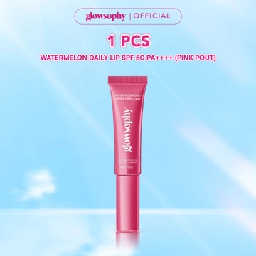 Glowsophy Watermelon Daily Lip SPF 50 PA Melindungi Dari Sinar UVB Dan UVA Menjaga Bibir Tetap