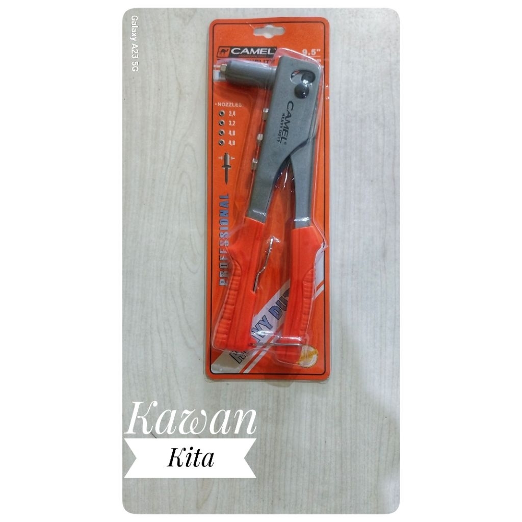 Jual Camel Tang Rivet Taiwan 9.5 inch 240mm ( Ripet Heavy) | Shopee ...