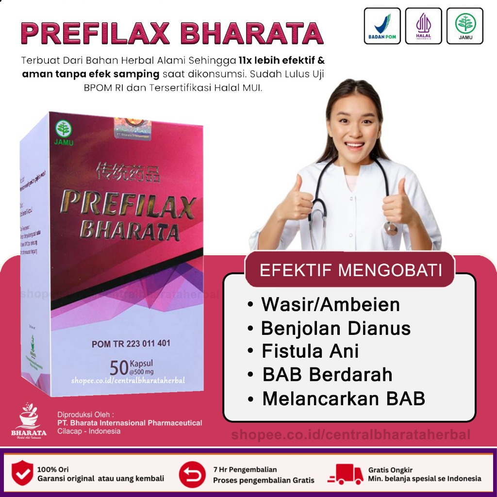 Obat Wasir Obat Ambeien Paling Ampuh Prefilax Bharata 100% Original