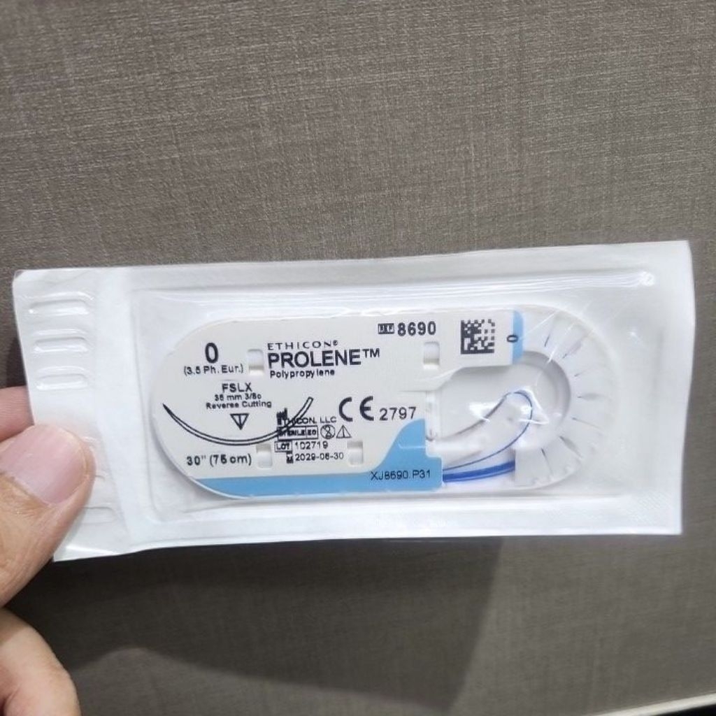 Jual Prolene. 0 Reverse Cutting (Monofilament Polyproline Non Absorb ...