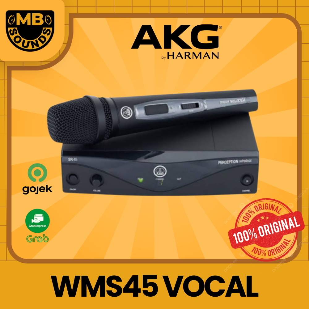 Jual AKG WMS 45 / WMS45 / WMS-45 VOCAL SET WIRELESS MICROPHONE SYSTEM ...
