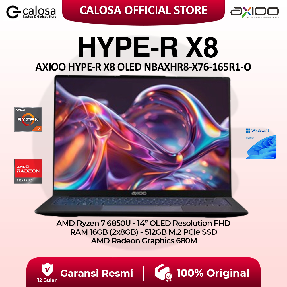 Jual AXIOO HYPE-R X8 OLED (NBAXHR8-X76-165R1-O) RYZEN 7-6850U 16GB ...