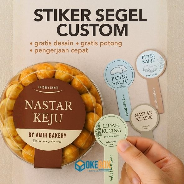 Jual 70 PCS STIKER STICKER SEGEL SEAL LABEL BOTOL TOPLES KEMASAN ...