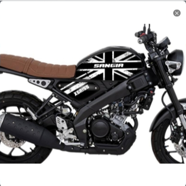 Jual Decal Xsr Stiker XSR Full Body Hitam Simpel Dekal sticker striping ...