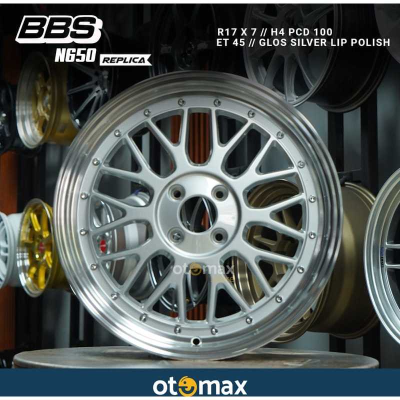 Jual Velg Mobil BBS N650D Ring 17 Glos Silver Lip Polish | Shopee Indonesia