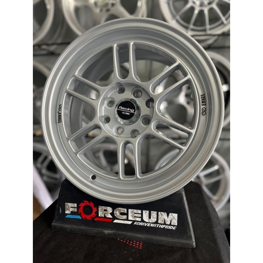 Jual velg enkei rpf r15 silver lebar 7 et41 kondisi baru | Shopee Indonesia