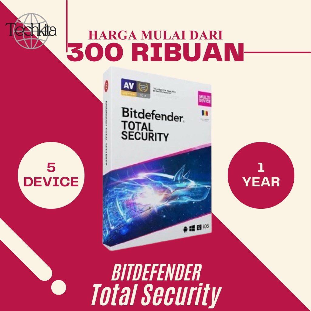 Jual Bitdefender Total Security 5 Device 1 Year | Shopee Indonesia