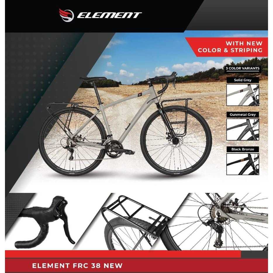 Jual Element Sepeda Gravel FRC 38 New 700c Alloy Disc Brake Sepeda ...