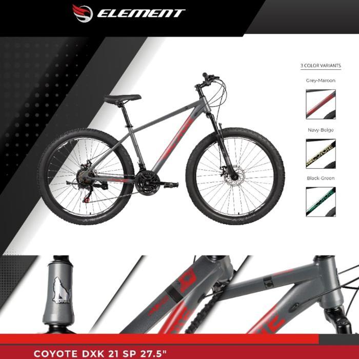 Jual sepeda gunung mtb 27.5 element coyote model terbaru sepeda mtb ...