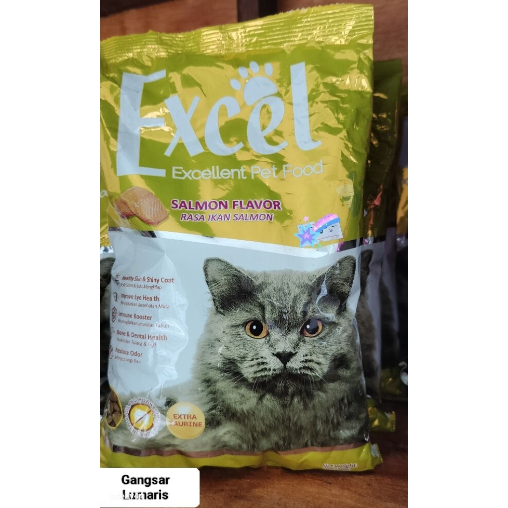 Jual EXCEL kuning Salmon pakan kucing 1/2kg | Shopee Indonesia