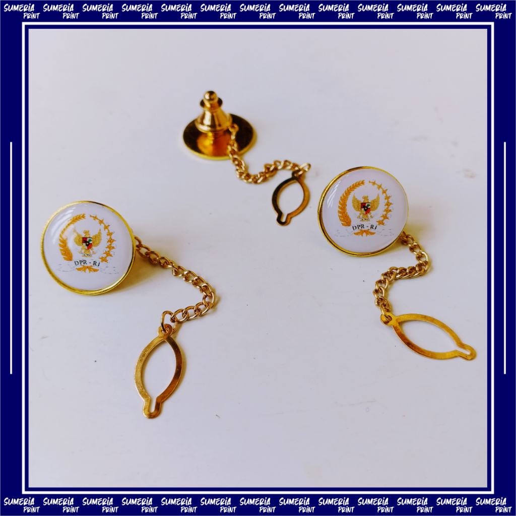 Jual Pin Bros Lencana Kancing Rantai Bahan Kuningan DPR RI | Shopee ...