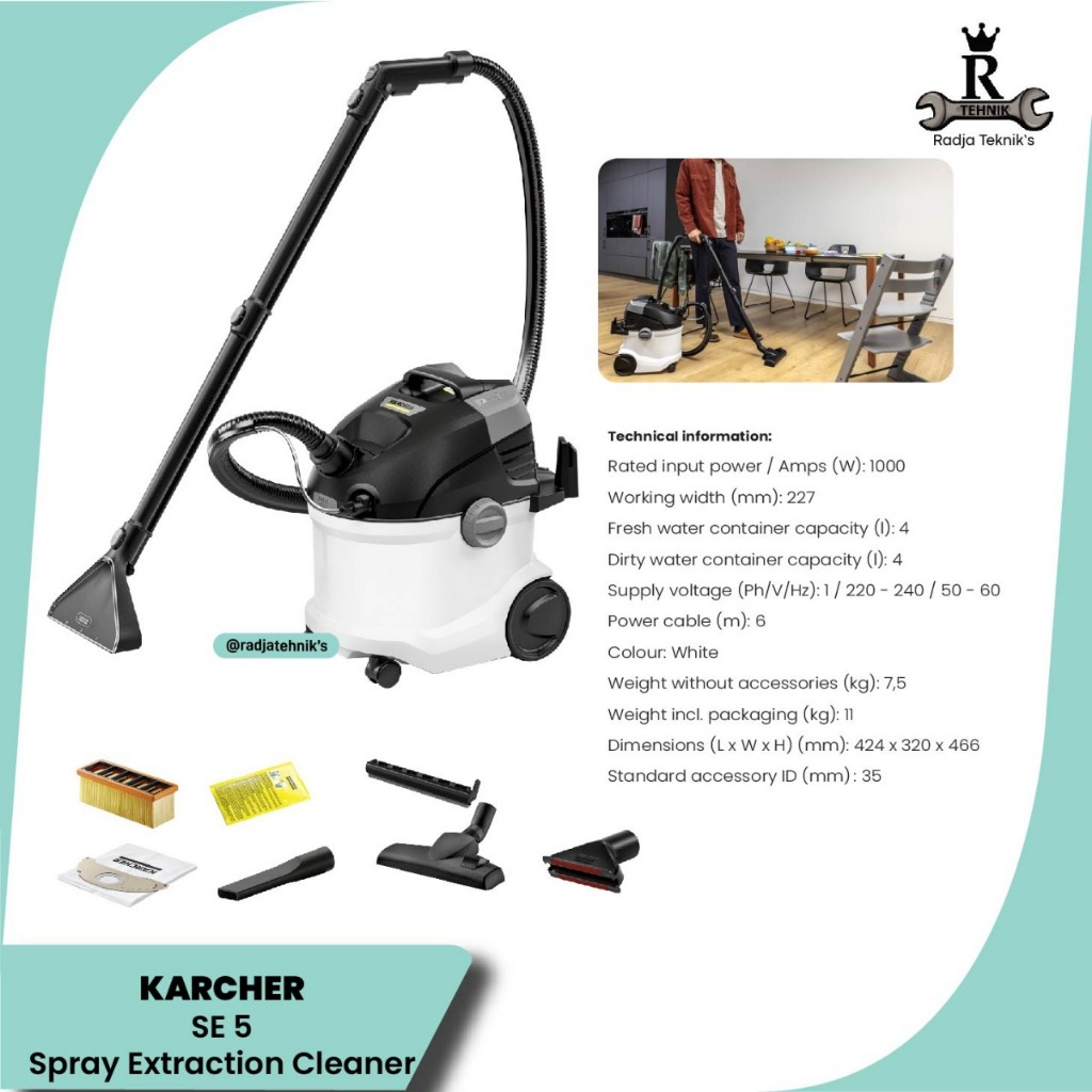 Jual KARCHER \ SE 5 Cleaner Spray Extraction \ Karcher Carpet Cleaner ...