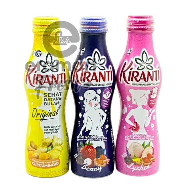 Jual KIRANTI 150 ML DATANG BULAN - BERFUNGSI UNTUK MEREDAKAN NYERI HAID ...