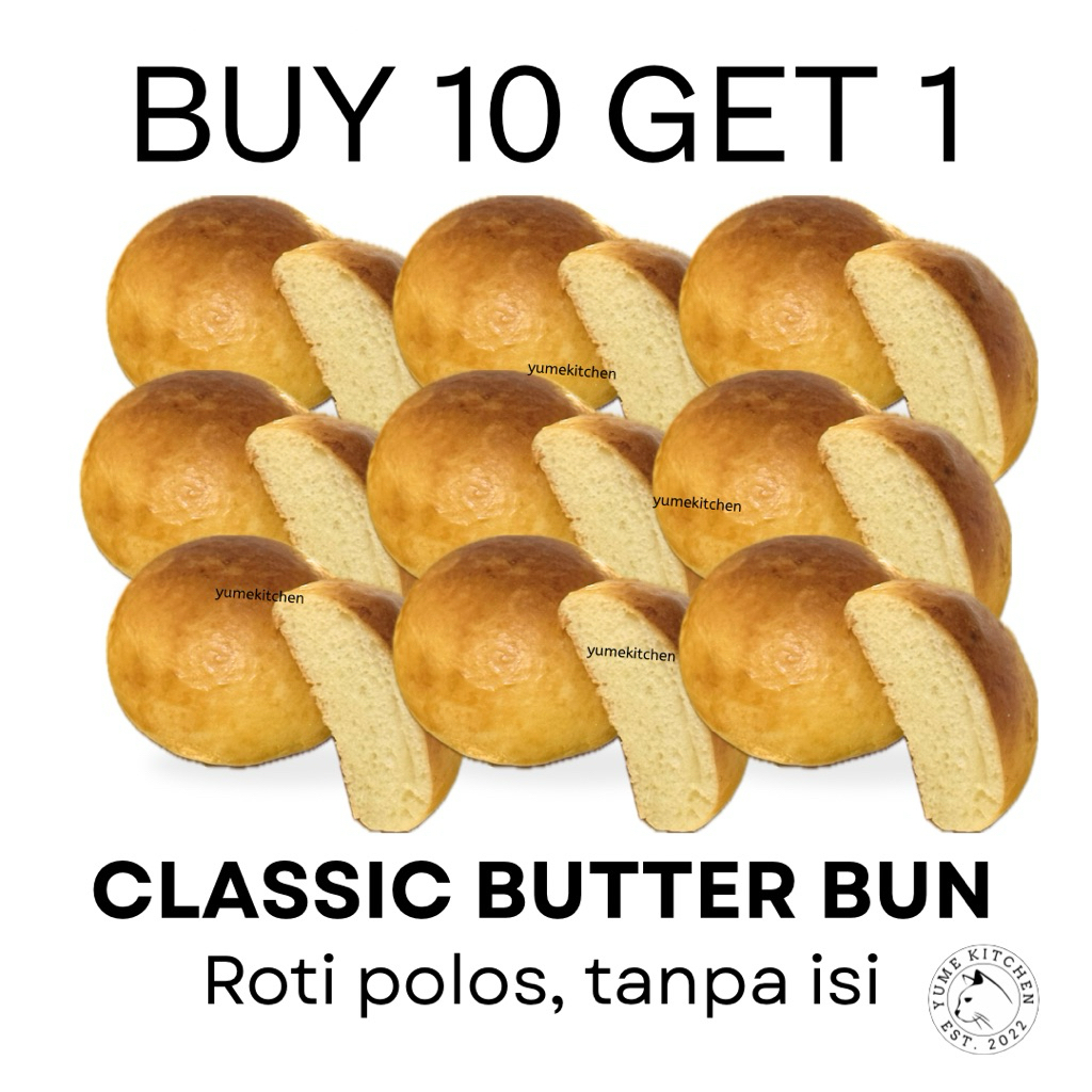 Jual Buy 10 Get 1 Free Everyday Delight Series (Classic Butter Bun ...
