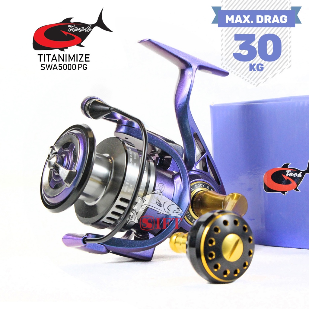 Jual Reel G-TECH TITANIMIZE-SWA 4000 5000 HG PG | Power Handle ...