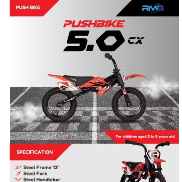 Jual Push Bike/ Balance Bike Element RMB 5Rider 5.0 CX Trail Ban Pompa ...