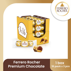 Ferrero Rocher Premium Chocolate Isi 3pcs - 1 Box