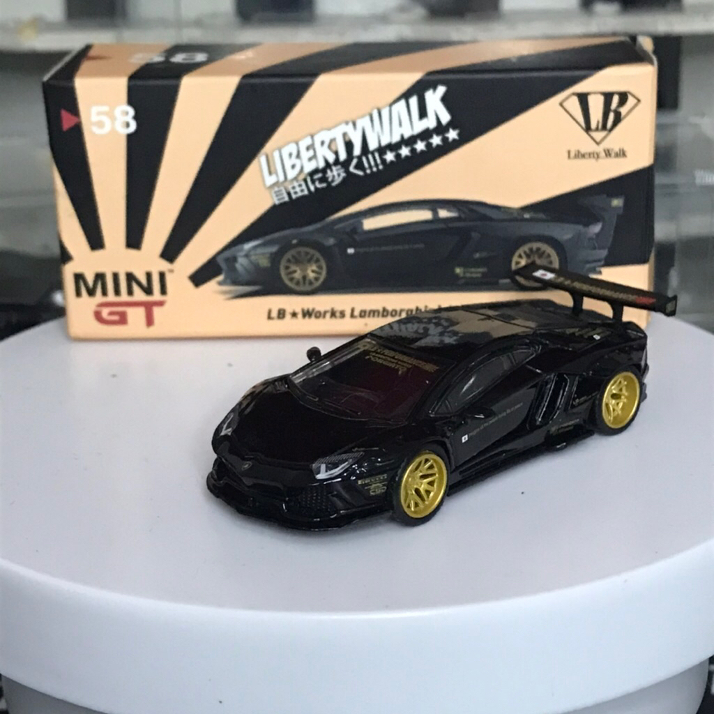 Jual Mini Gt Lamborghini Aventador Lbwk Black | Shopee Indonesia