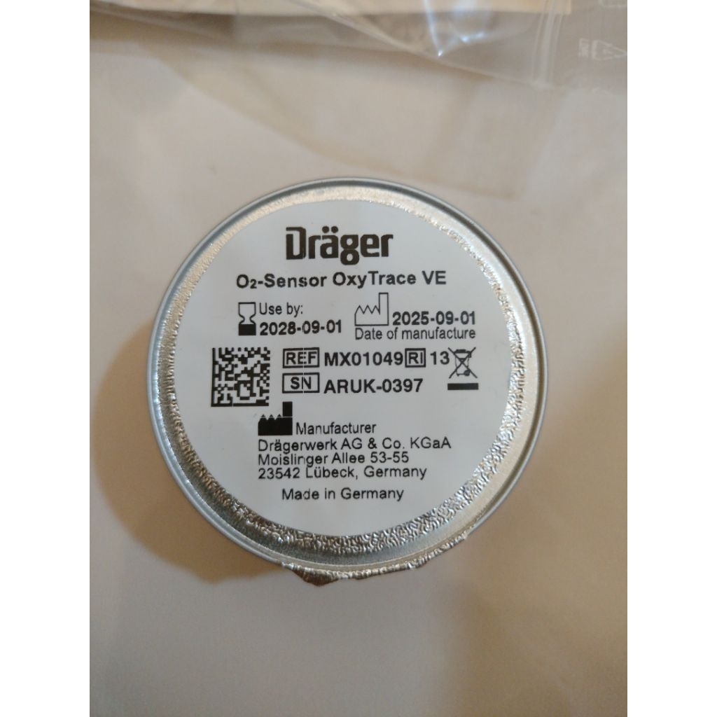 Jual OKSIGEN SENSOR DRAGER VE OXYTRACE O2 CELL | Shopee Indonesia