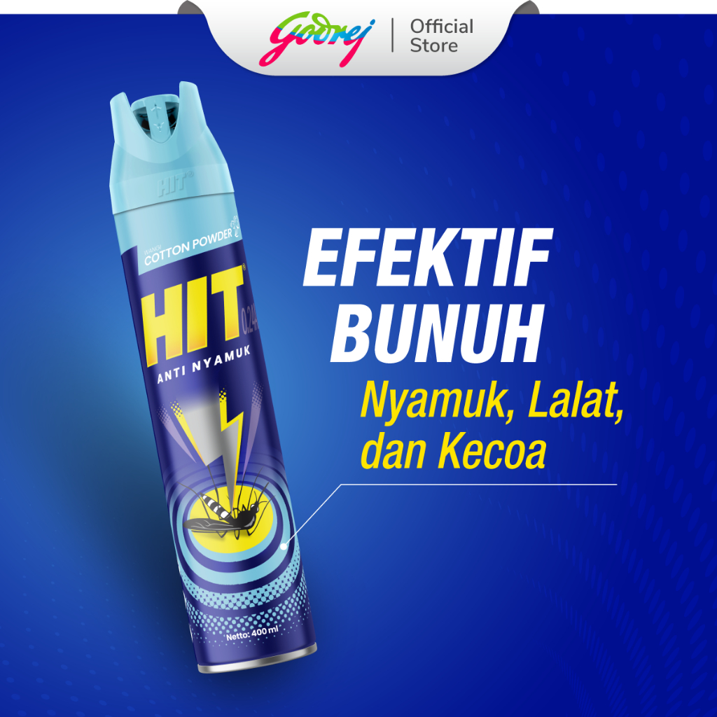 Jual HIT Aerosol Cotton Powder 600ml - Obat Nyamuk - Bunuh Nyamuk ...