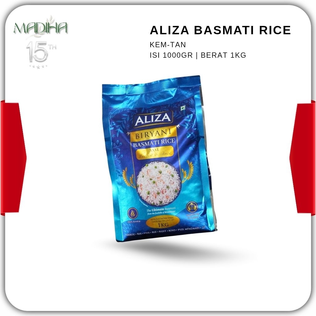 Jual Beras Aliza Biryani Basmati Rice XXXL 1kg Longest & Finest The ...