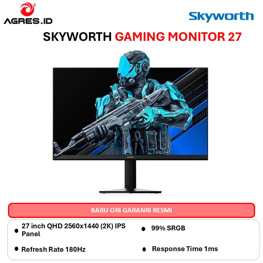Jual SKYWORTH GAMING MONITOR 27 INCH H27G30Q FAST IPS QHD 2K 1440P 1MS ...