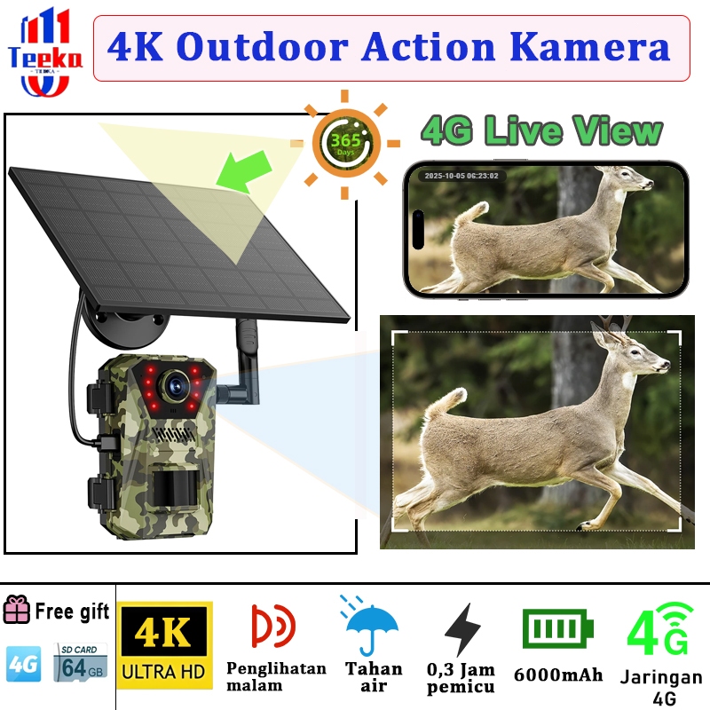 Jual TEEKA 4K Kamera Camera Trail Pengintai Hunting Trap Hewan Liar ...
