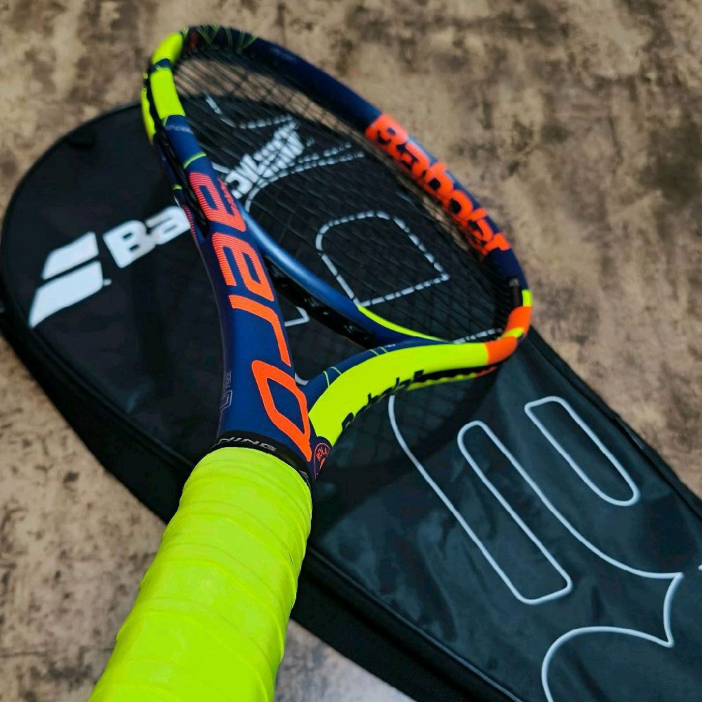 Jual RAKET TENIS LAPANGAN B AERO ROLAN GAROS SIAP PAKAI CARBON FREE TAS ...