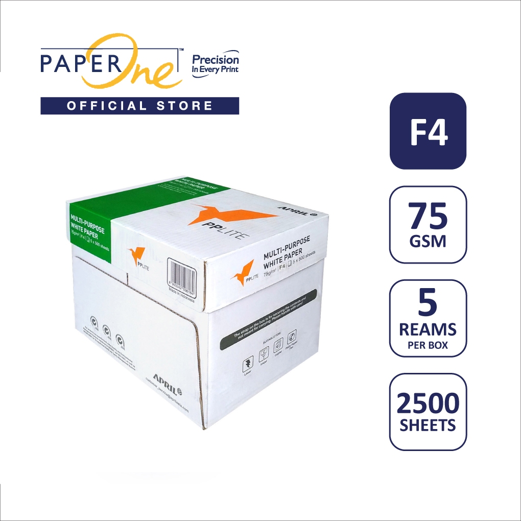 PP Lite Kertas A4/F4/A3 75gr Copier 1 Box (2500 lembar) Kertas HVS A4 Kertas Fotocopy FS (2)