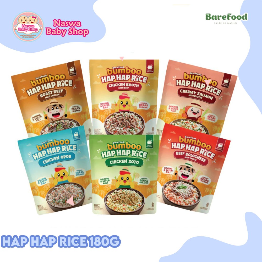 Jual Barefood Bumboo Hap Hap Rice Beras Organik Tanpa Pestisida & Tanpa ...