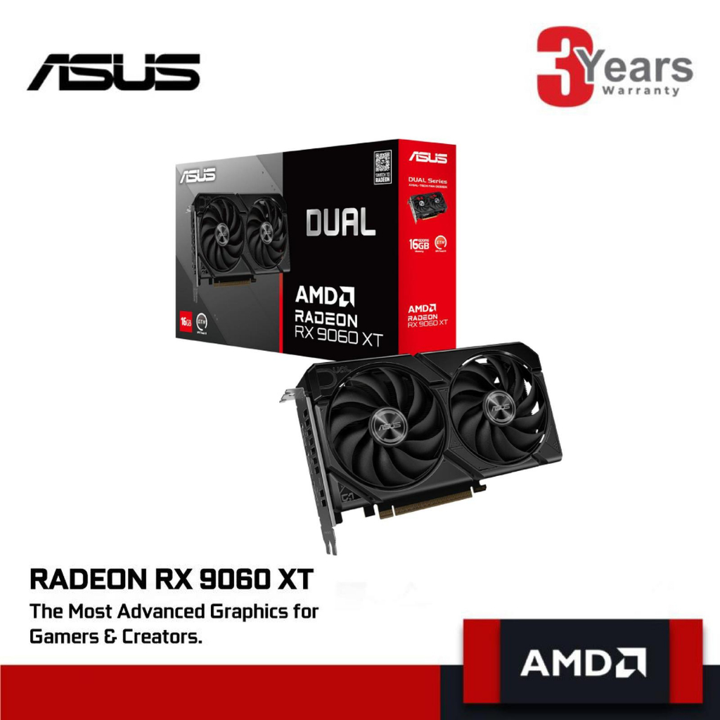 Jual ASUS DUAL GAMING RX 9060 XT OC 16GB GDDR6 9060XT 16G 128BIT VGA ...