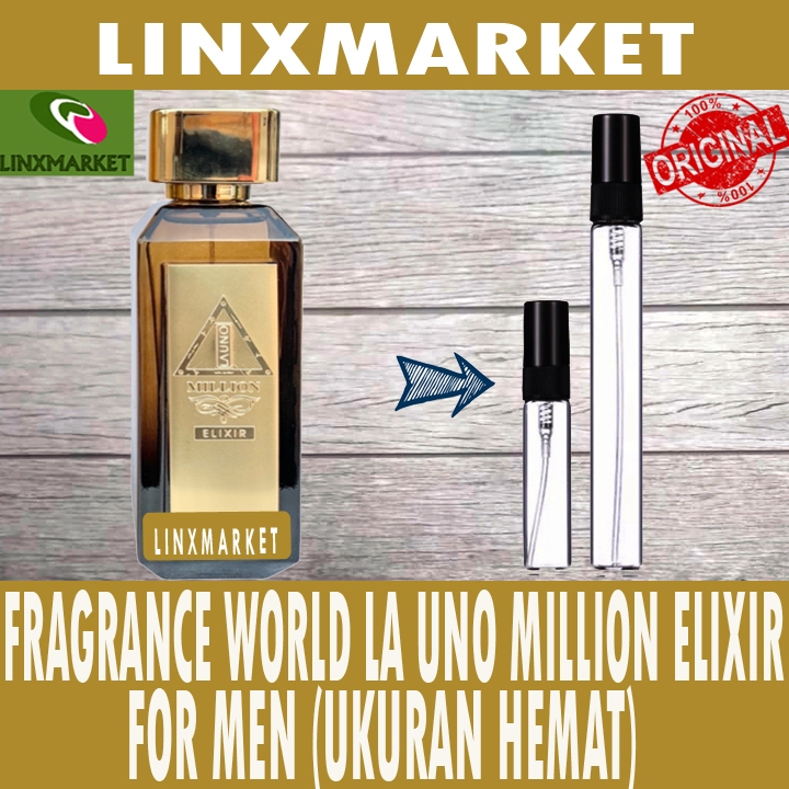 Jual FW FRAGRANCE WORLD LAUNO LA UNO MILLION ELIXIR FOR MEN EDP EAU DE ...