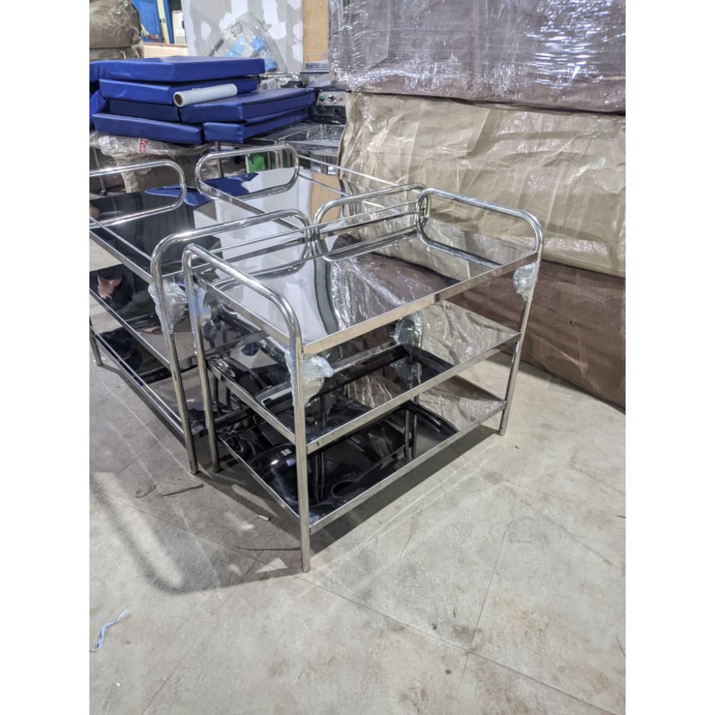 Jual TROLLY MBG STAINLESS STEEL || TROLLY INSTRUMEN SHAP STAINLESS ...