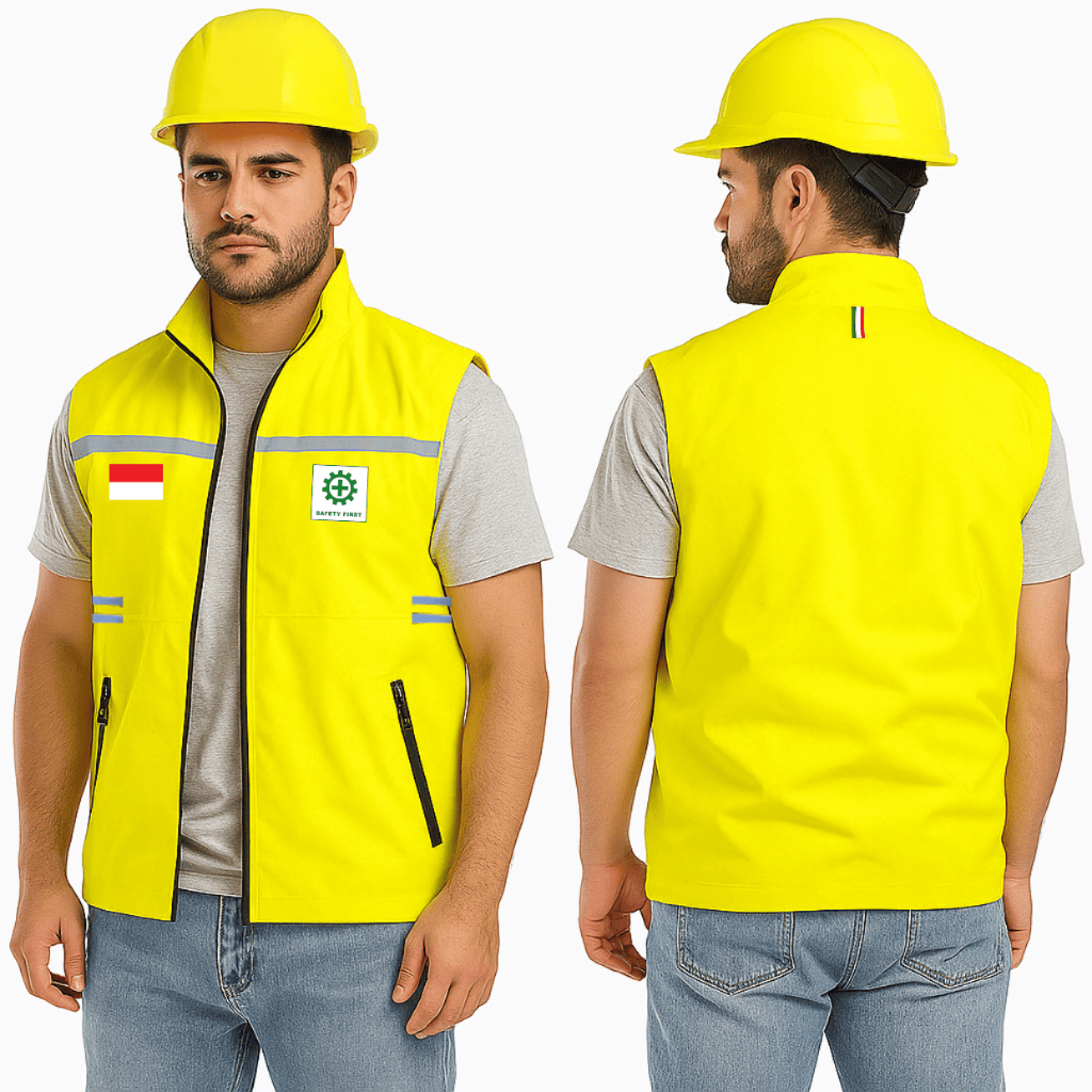 Jual Diskon - Rompi Proyek Safety / Rompi Safety Proyek Lapangan ...