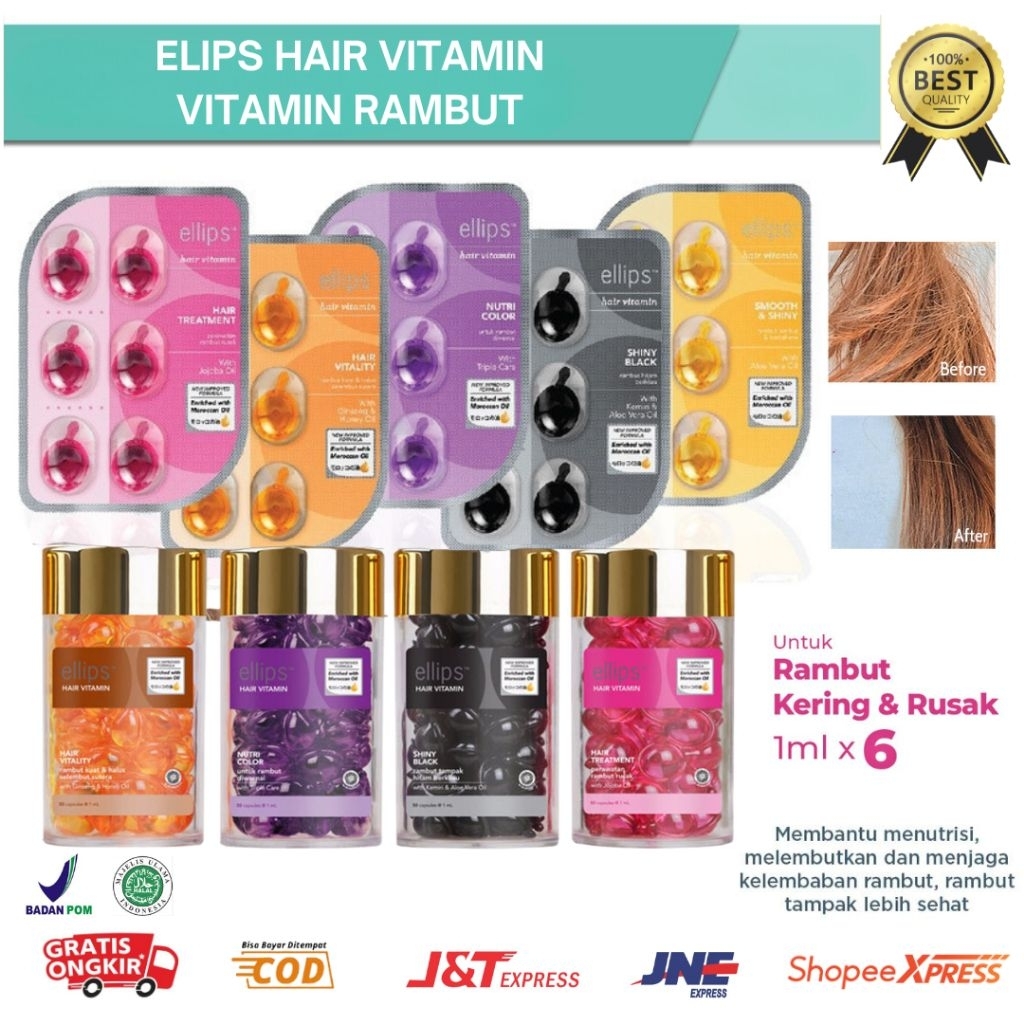 Jual Elips Hair Vitamin | Shopee Indonesia