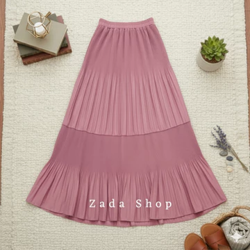 Lindi Skirt Rok Plisket Lidi Mayung Premium Rok Plisket Lidi 2 Susun Premium Rok Plisket Lidi