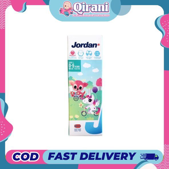Jual Jordan Toothpaste Rasa Strawberry Step 1 Pasta Gigi [0-5 Years/ 75 ...
