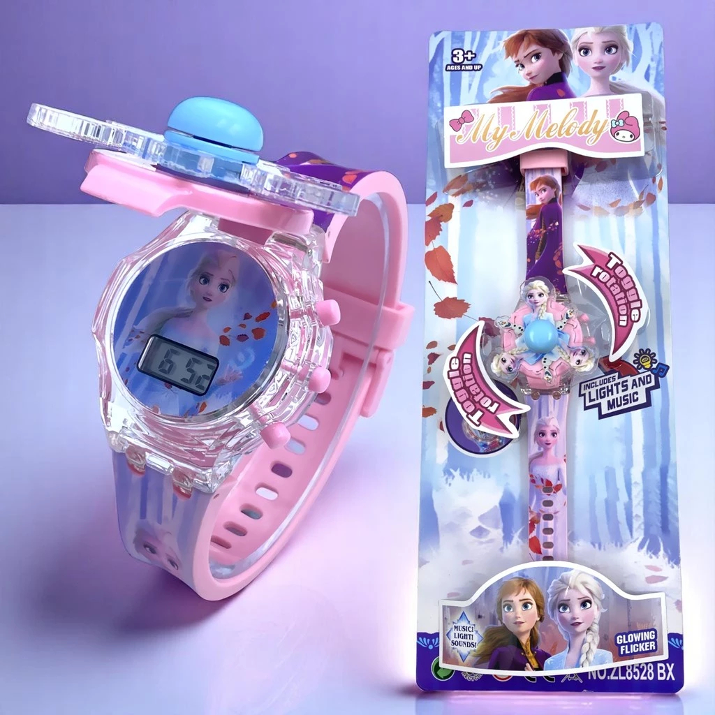 Jual TrustedStore168 Jam Tangan Anak Spinner Toggle Rotation Music