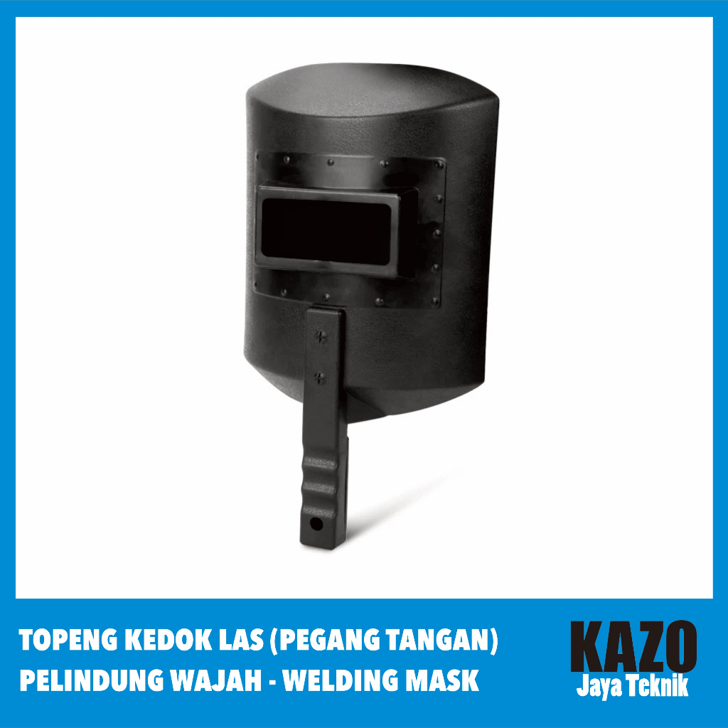 Jual Topeng Las Pegangan / Kedok Las Pegang Tangan Hitam / Mask Welding ...