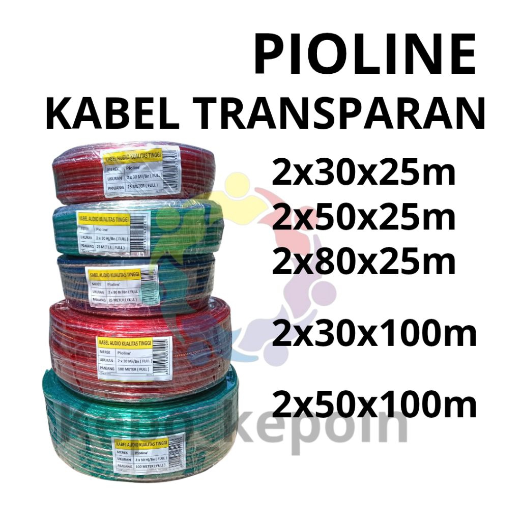 Jual Kabel transparan PIOLINE/kabel audio | Shopee Indonesia