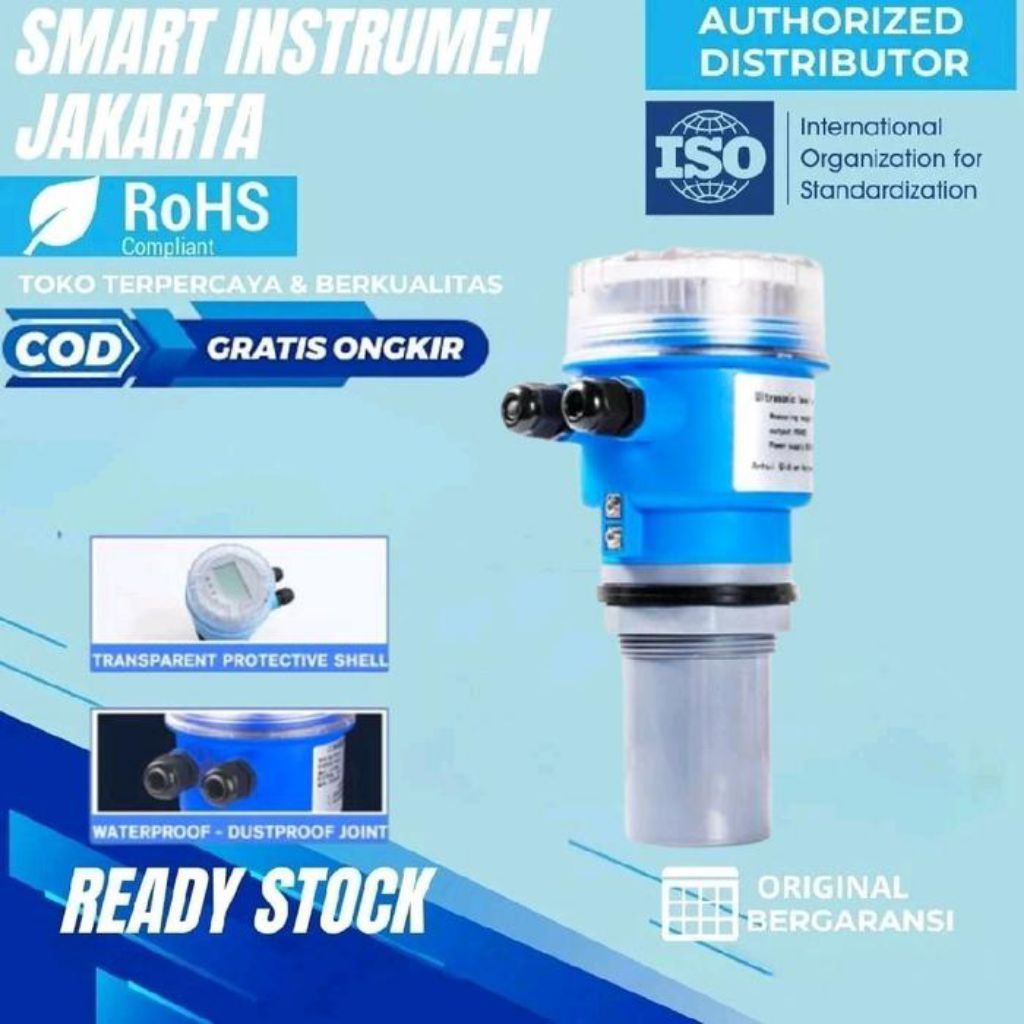 Jual Ultrasonic Water Level Sensor IP68 Waterproof 4 20ma & RS485 10 ...